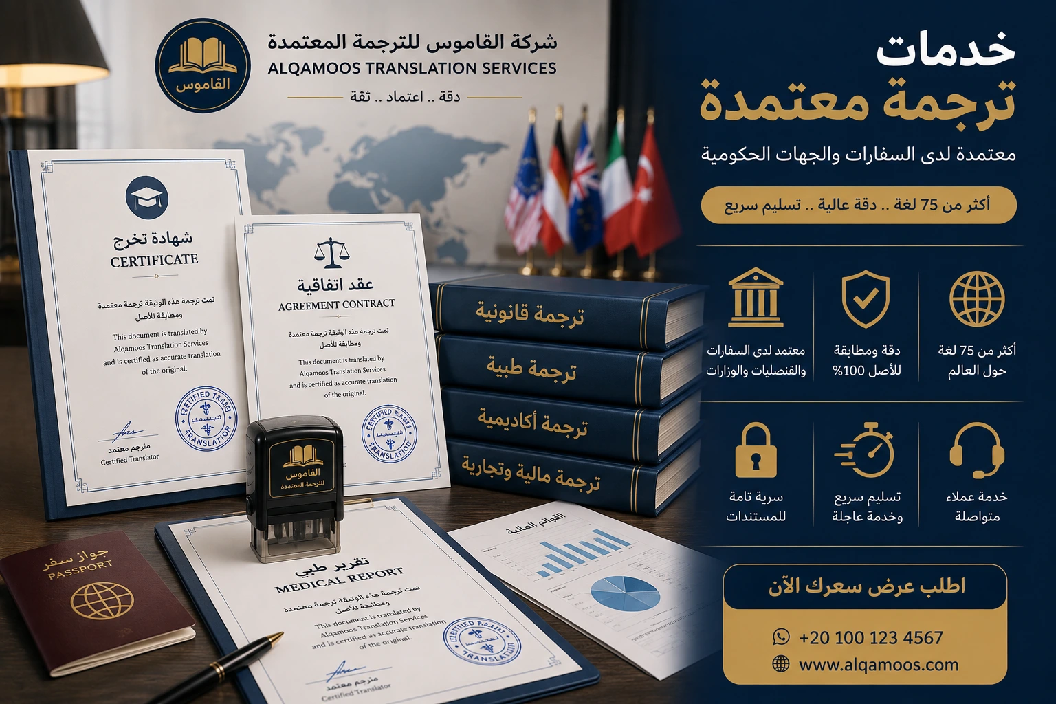 خدمات ترجمة معتمدة