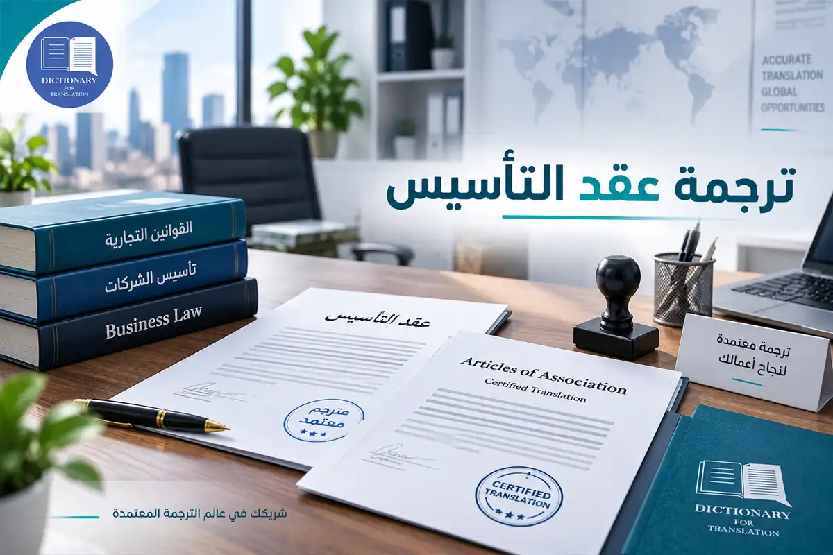 ترجمة عقد التأسيس